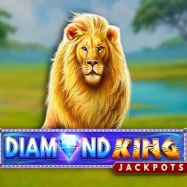 Diamond King Jackpots logo by SpinPlay Games at Safe Casino