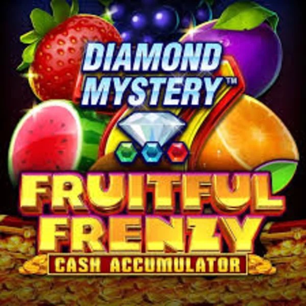 Diamond Mystery Fruitful Frenzy Cash Accumulator by Greentube, showcased at safecasinonz.co.nz – game logo