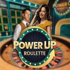 PowerUP Roulette online game logo by Pragmatic Play on safecasinonz.co.nz