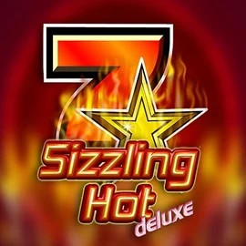 Sizzling Hot Deluxe slot logo by Novomatic at Safe Casino